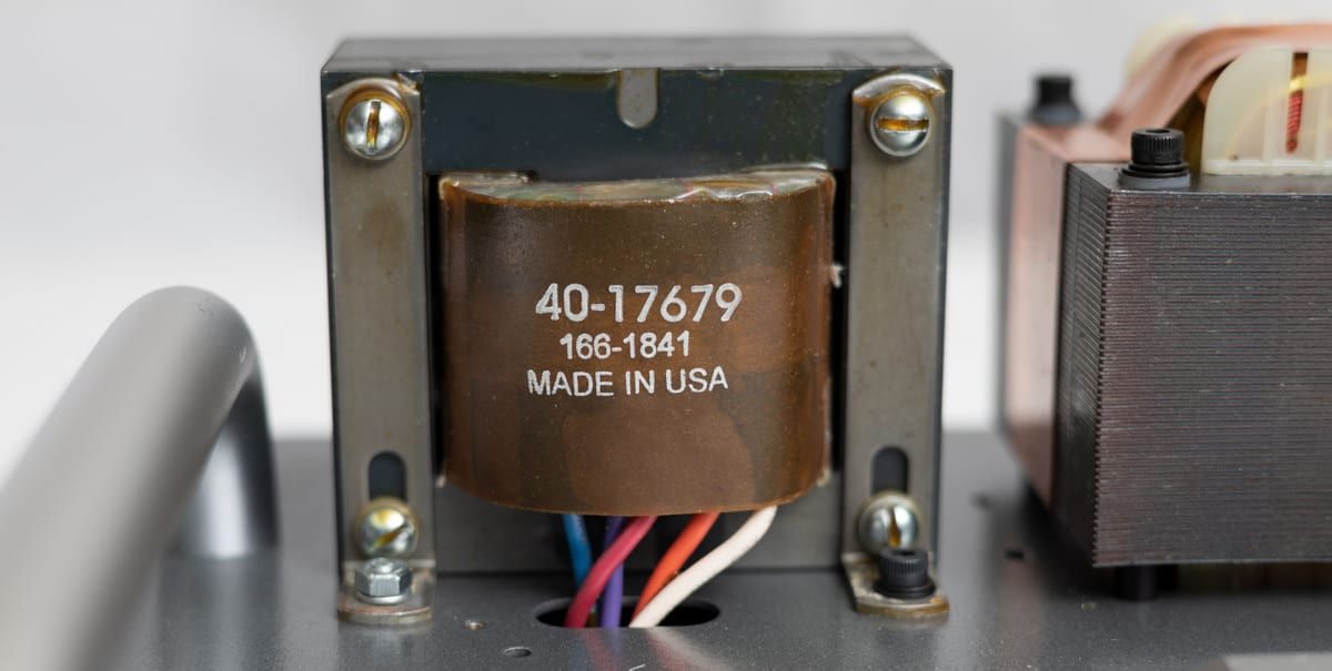 Custom transformers, wound in America.